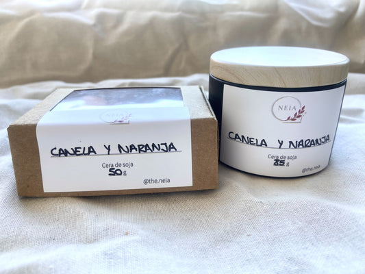 Pack Neia Origen Canela & Naranja - Vela + Wax Melt